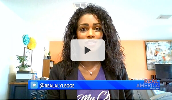 Aly Legge on Real America News - Moms for America Media & News