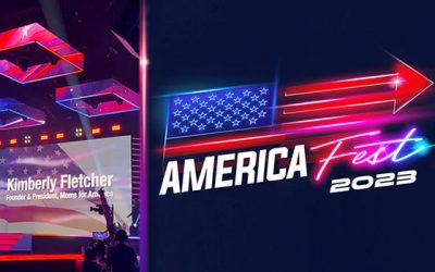 Kimberly Fletcher speaks at AmericaFest 2023