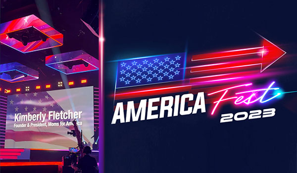 Kimberly Fletcher speaks at AmericaFest 2023